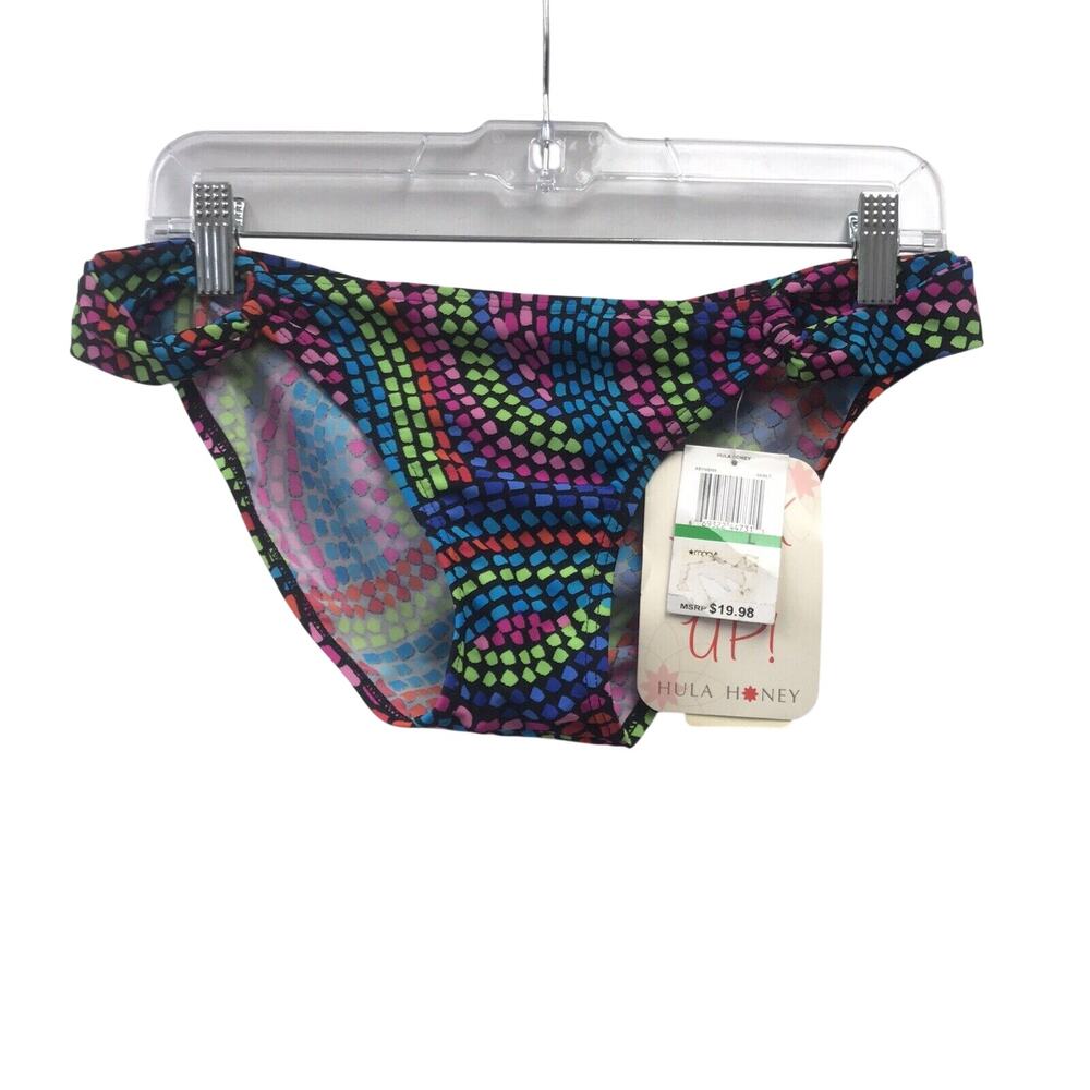 Hula Honey Bikini Womens Large Swim Suit Bottom Multicolor